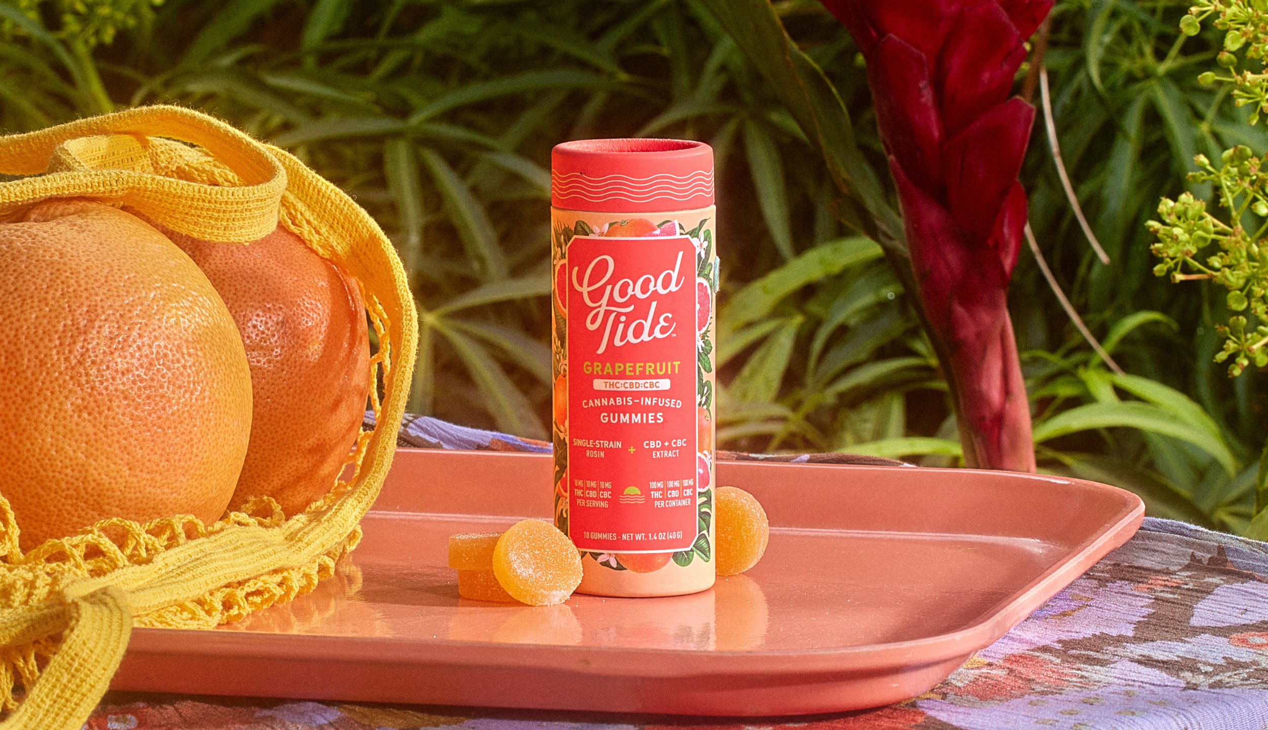 Good Tide grapefruit gummies