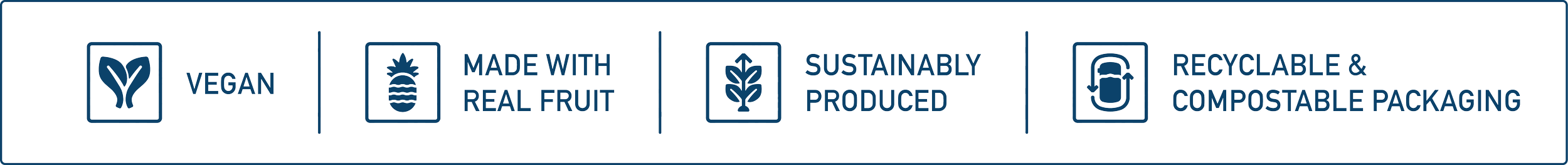 Good Tide vegan real fruit sustainable compostable benefits